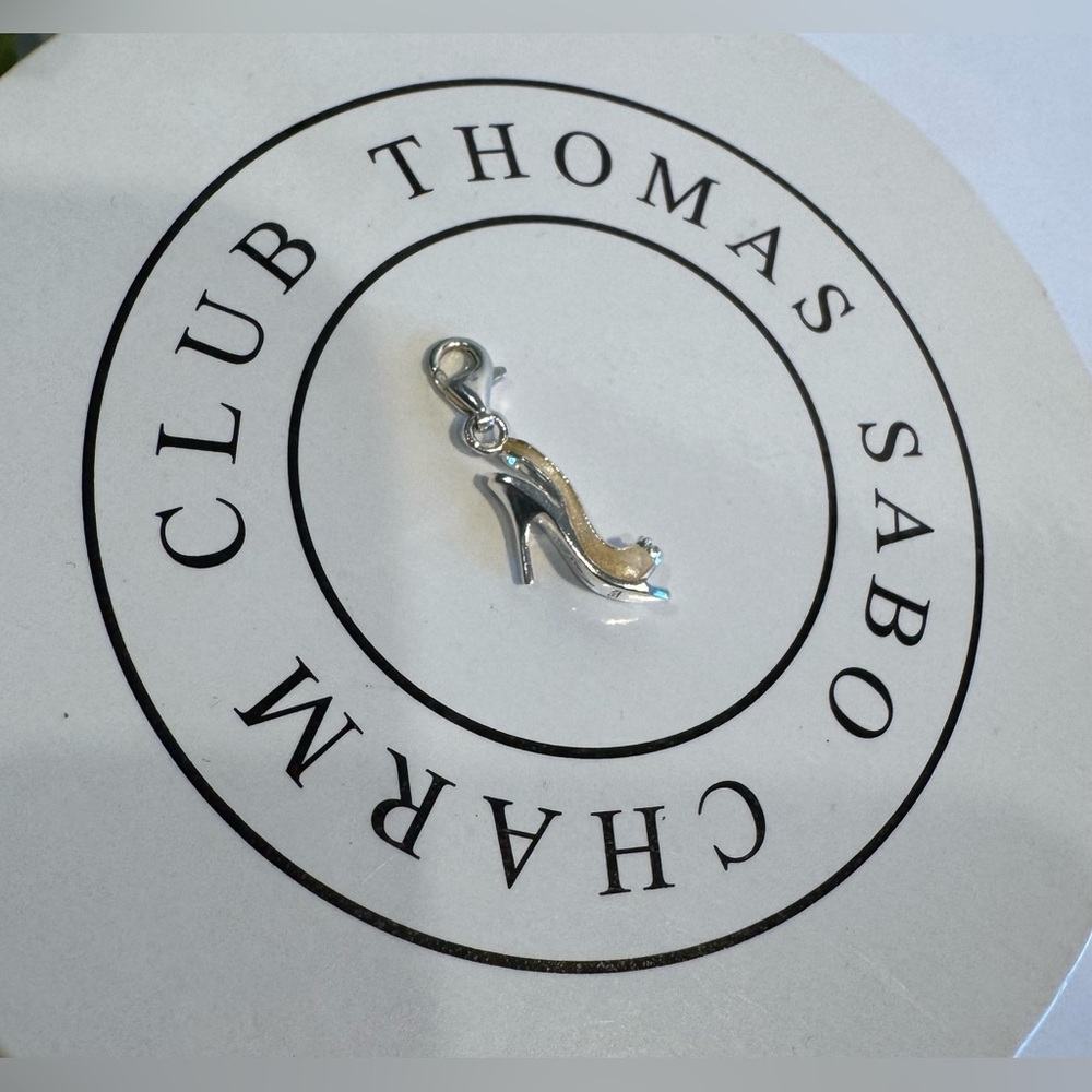 Thomas Sabo 925 Sterling Silver Enamel High Heel Shoe Charm